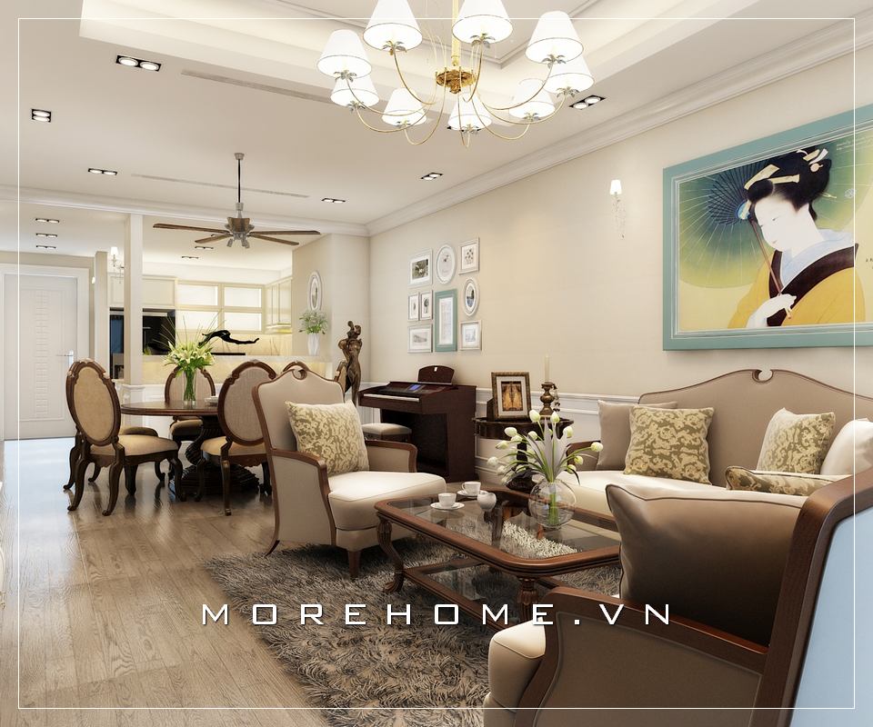 Thiết kế nội thất phòng khách cao cấp