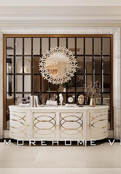 Thiết kế nội thất tân cổ điển chung cư cao cấp Vinhomes Nguyễn Chí Thanh - Chị Hà