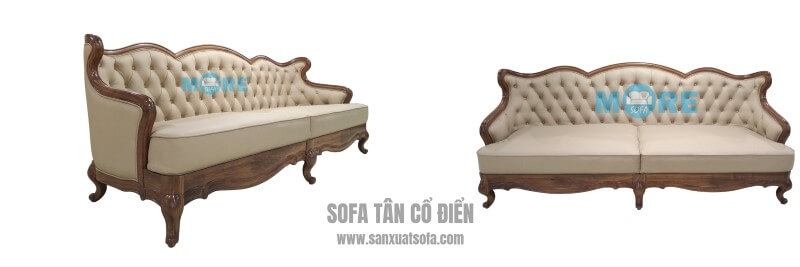 Sofa Tân cổ điển đẹp, tinh tế cho chung cư, biệt thự, nhà phố.