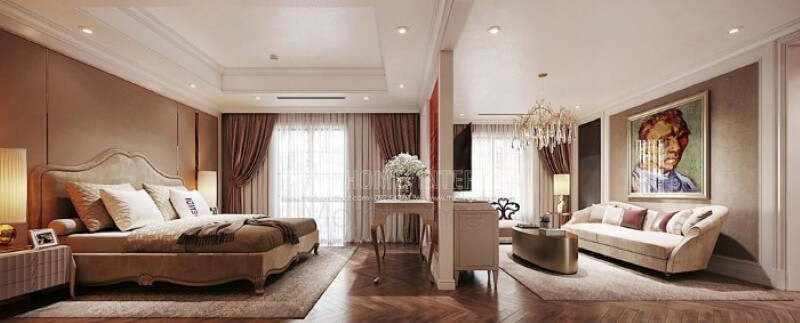 Thiết kế nội thất phòng ngủ master đẹp, sang trọng cho biệt thư, nhà phố, chung cư cao cấp.
