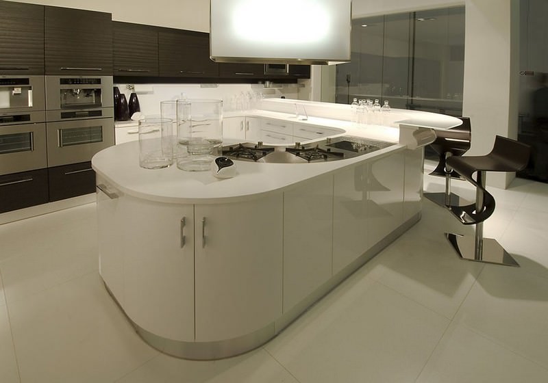 Không gian bếp hiện đại tận dụng tối đa các công năng 