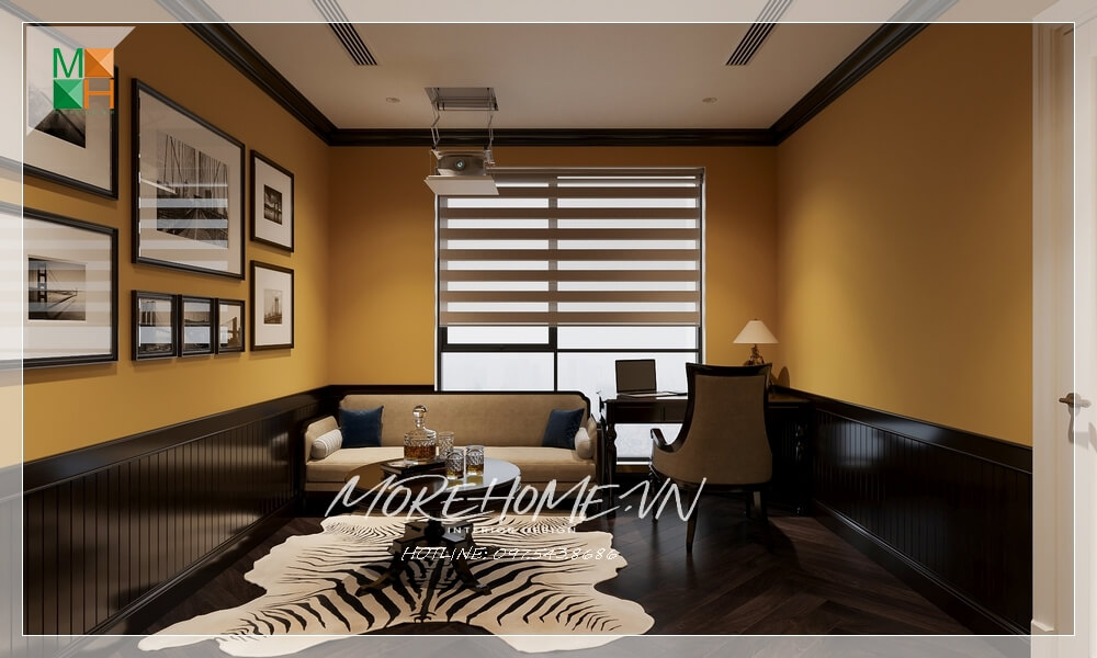 Thiết kế nội thất chung cư phong cách Indochine tại Goldmark City