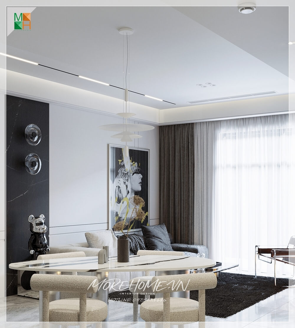 Thiết kế nội thất căn hộ chung cư Paris Hoàng Kim Quận 2, Thành phố Thủ Đức