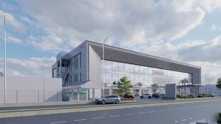 Thiết kế showroom Honda Vĩnh Phúc