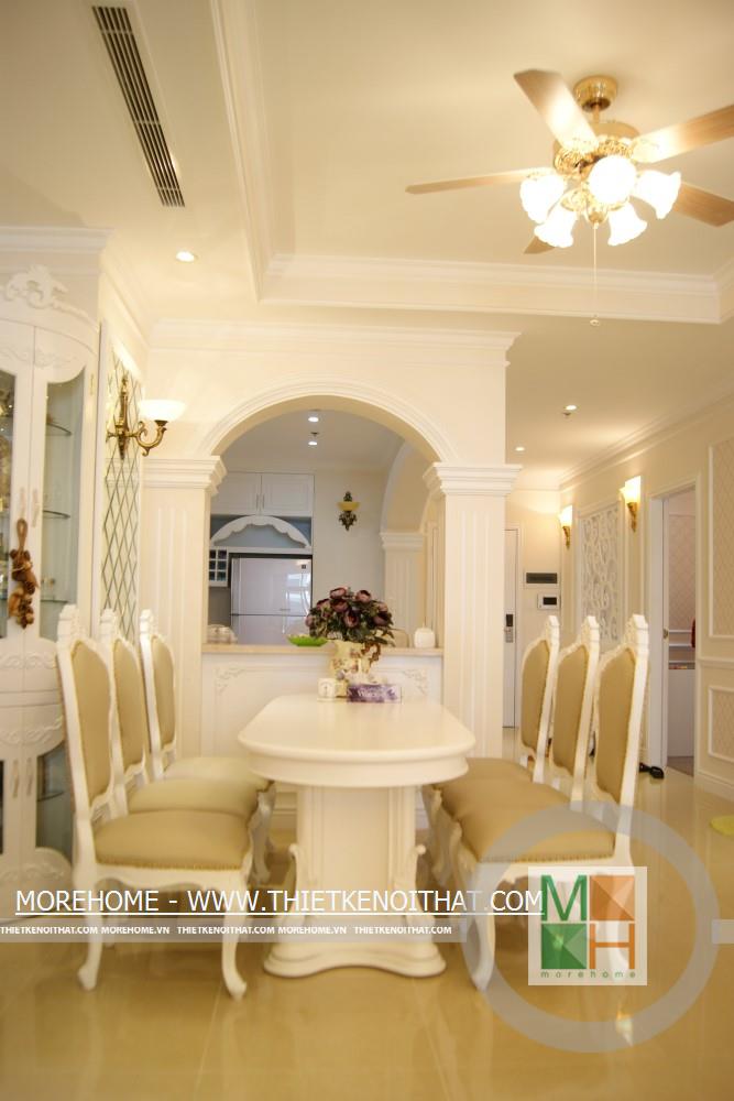 Thi công nội thất chung cư R1 RoyalCity Thanh Xuân Phong cách tấn cổ điển sang trọng