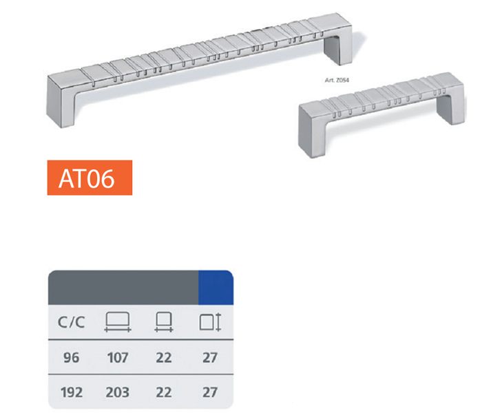 Tay nắm tủ hiện đại AT06