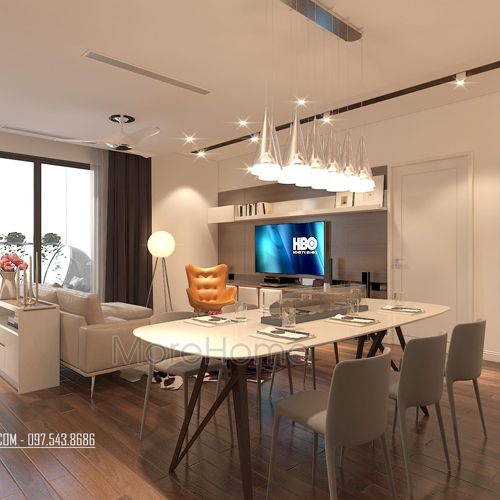  Bàn ăn hiện đại với ghế Grace không tay BA-05