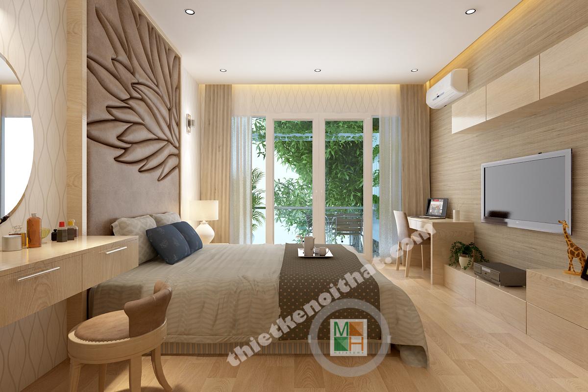 Thiết kế nội thất phòng ngủ khách sạn 3 sao