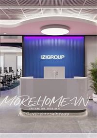 Thiết kế nội thất văn phòng hiện đại cá tính tập đoàn IZIGROUP