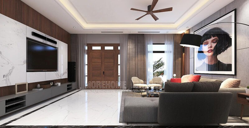 Mẫu thiết kế nội thất phòng khách đẹp cực sang trọng  Xây Dựng Song Phát