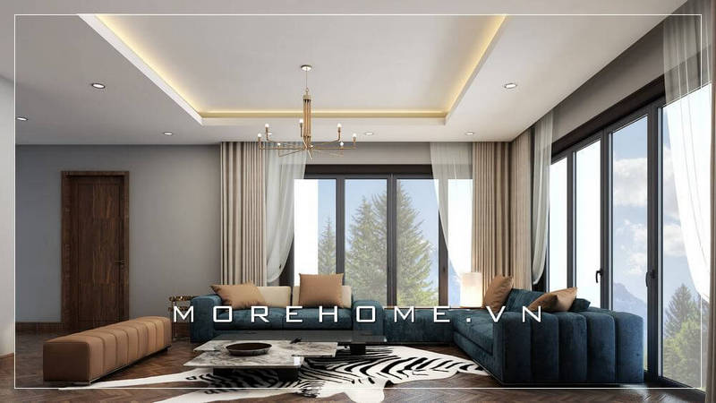 Thiết kế phòng khách đẹp sang trọng và hiện đại  Kiến Trúc Á Đông