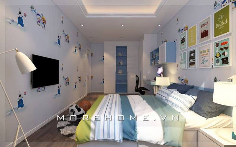 Không gian phòng ngủ sang trọng với mẫu giường ngủ gỗ hiện đại, chất lượng