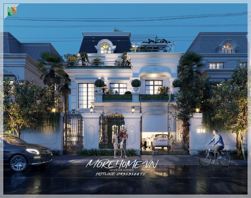 Tư vấn các mẫu thiết kế biệt thự tân cổ điển mái Nhật ấn tượng.