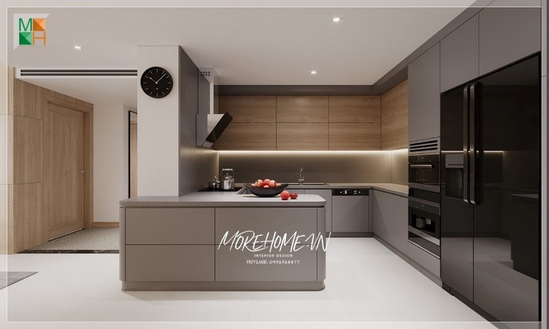 Bật mí mẫu thiết kế bếp chung cư nhỏ, đẹp và hiện đại nhất 2022.