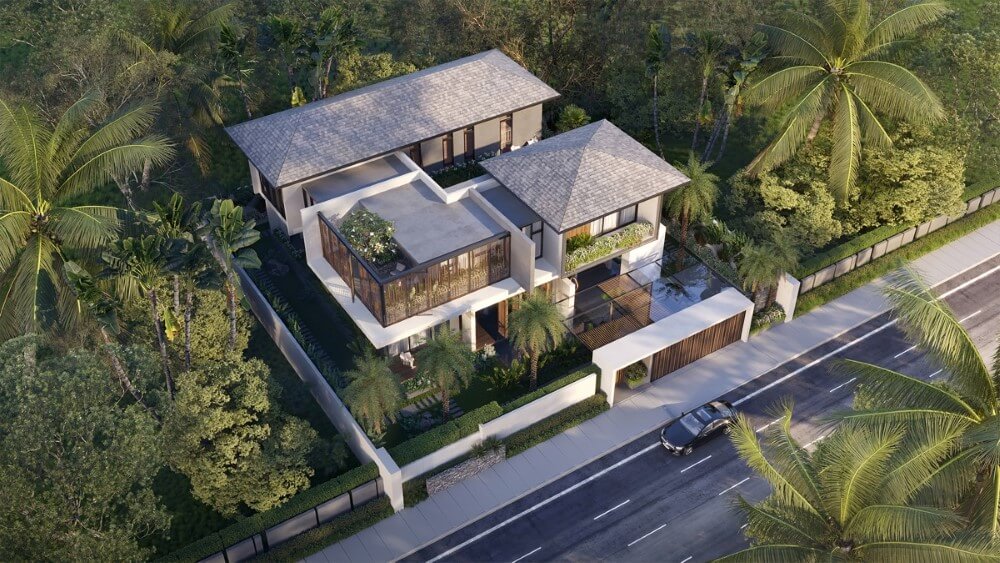 Mẫu thiết kế biệt thự 2 tầng mái Thái đẹp quý phái - Kiến Trúc C&B