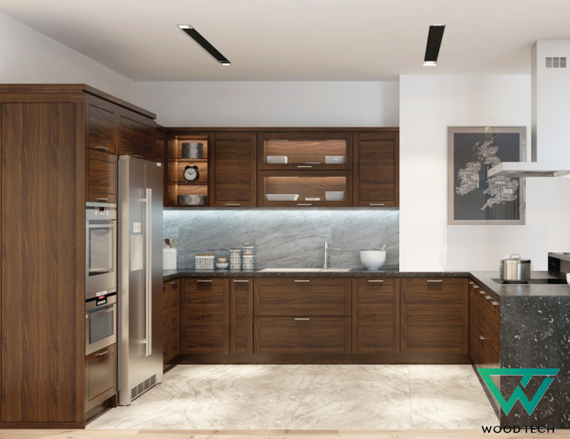 Tủ bếp gỗ tự nhiên – Xu hướng mới cho nội thất phòng bếp