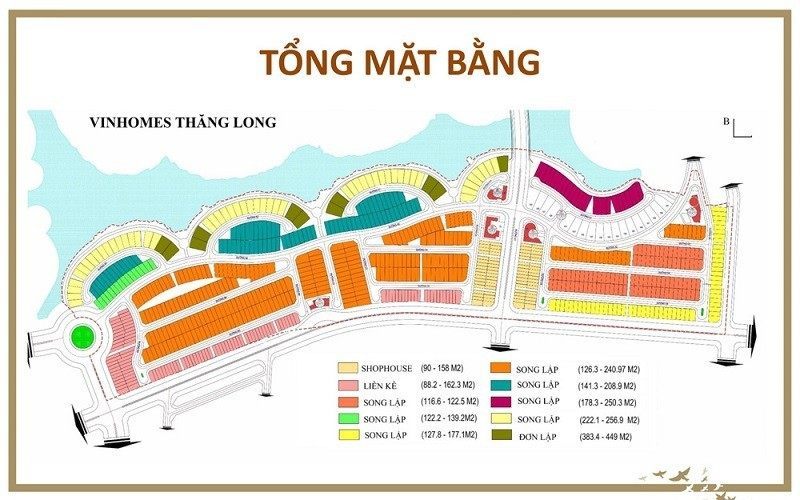 Thông tin mặt bằng, vị trí dự án Vinhomes Thăng Long Nam An Khánh