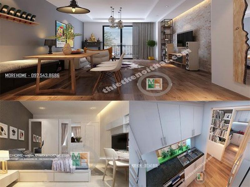 Thiết kế căn hộ chung cư 50 m2 đẹp Thiết-kế-căn-hộ-...
