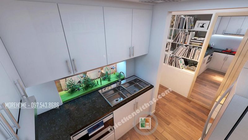 Thiết kế căn hộ chung cư 50 m2 đẹp Thiết kế căn hộ chung cư 50 m2 đẹp