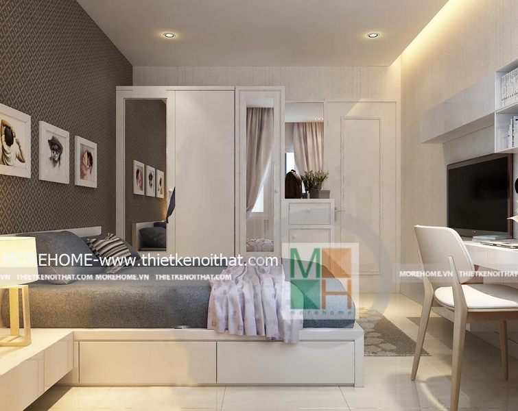 Thiết kế căn hộ chung cư 50 m2 đẹp Thiết kế căn hộ chung cư 50 m2 đẹp