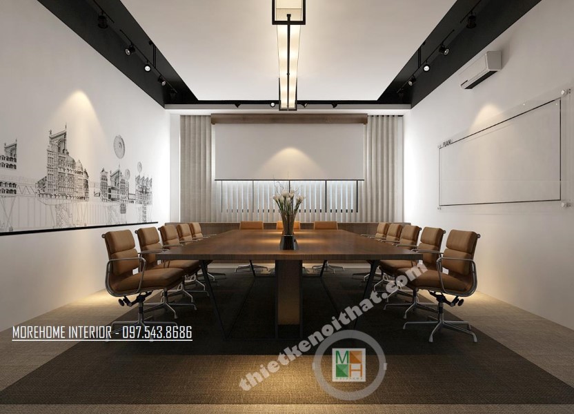 Những mẫu thiết kế Phòng họp đẹp theo phong cách Hiện đại Sang Trọng  P2