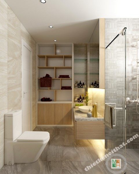 15 ý tưởng thiết kế mẫu nhà vệ sinh nhỏ đẹp đơn giản
