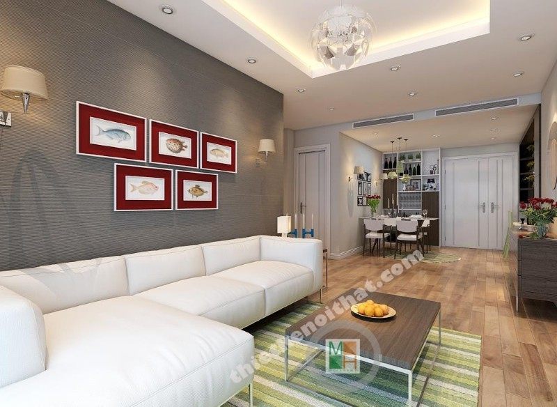 Thiết kế nội thất chung cư HH Linh Đàm phù hợp diện tích căn hộ