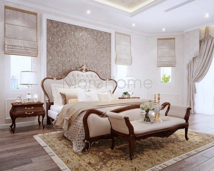 Thiết kế nội thất phòng ngủ tân cổ điển