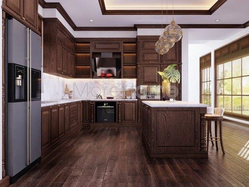 Bộ sưu tập mẫu tủ bếp tân cổ điển HOT nhất năm 2018 Bộ sưu tập mẫu tủ bếp tân cổ điển HOT nhất năm 2018