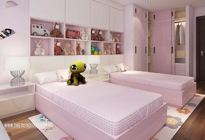 Ngỡ lạc chốn thần tiên với mẫu phòng ngủ màu hồng dành cho bé gái