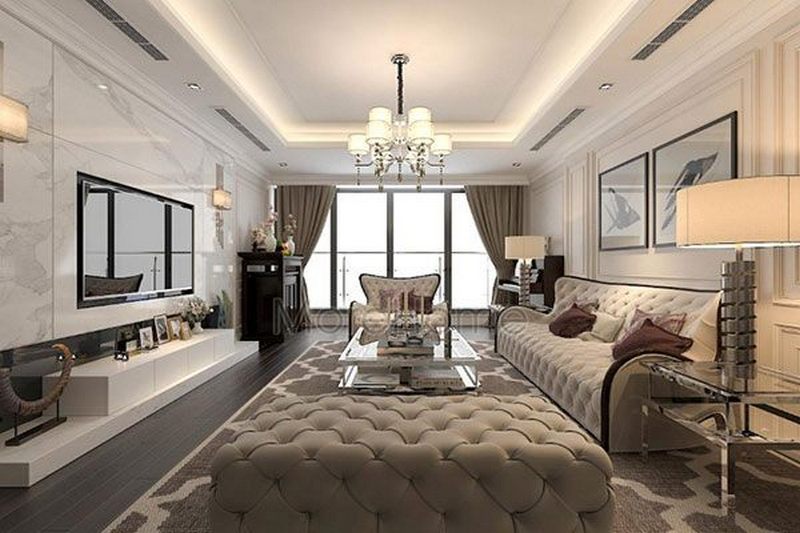 Top 20 mẫu thiết kế nội thất phòng khách đẹp chung cư D'.le Roi Soleil