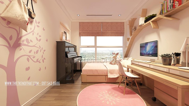 Mẫu thiết kế nội thất chung cư tân cổ điển sang trọng tại D'.le Roi Soleil Quảng An