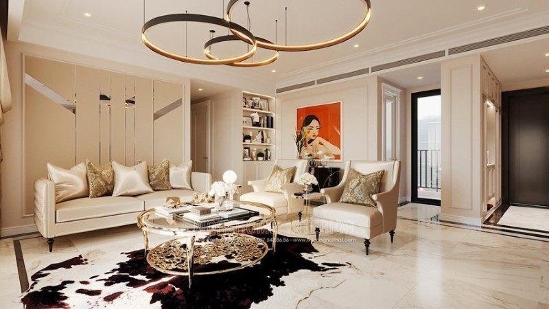 Thiết kế nội thất chung cư d'.le roi soleil quảng an diện tích từ 83m2 => 333m2 đẹp
