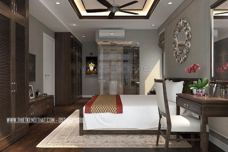 Nội thất gỗ tự nhiên Thiết kế nội thất chung cư gỗ tự nhiên
