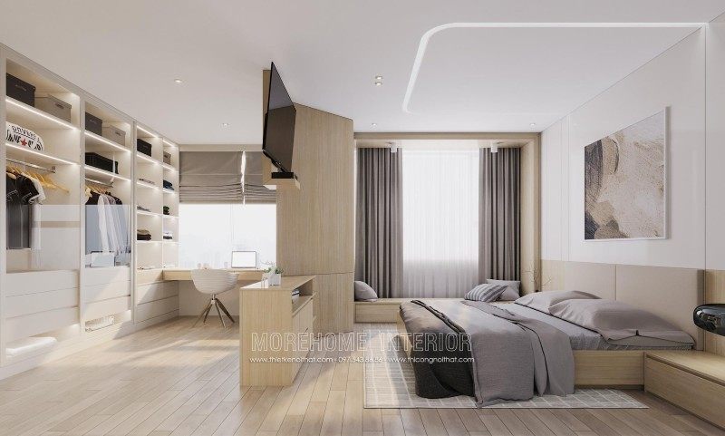 Nội thất gỗ tự nhiên Thiết kế nội thất chung cư gỗ tự nhiên