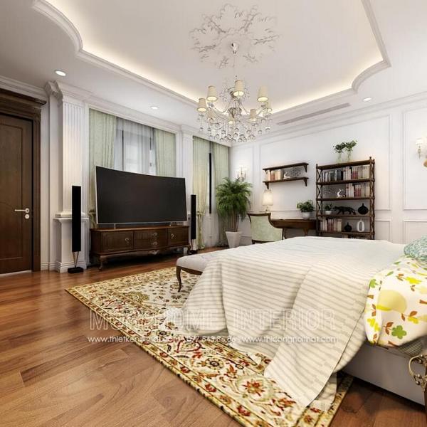 Kệ tivi tân cổ điển Morehome nâng tầm đẳng cấp cho phòng khách nhà bạn