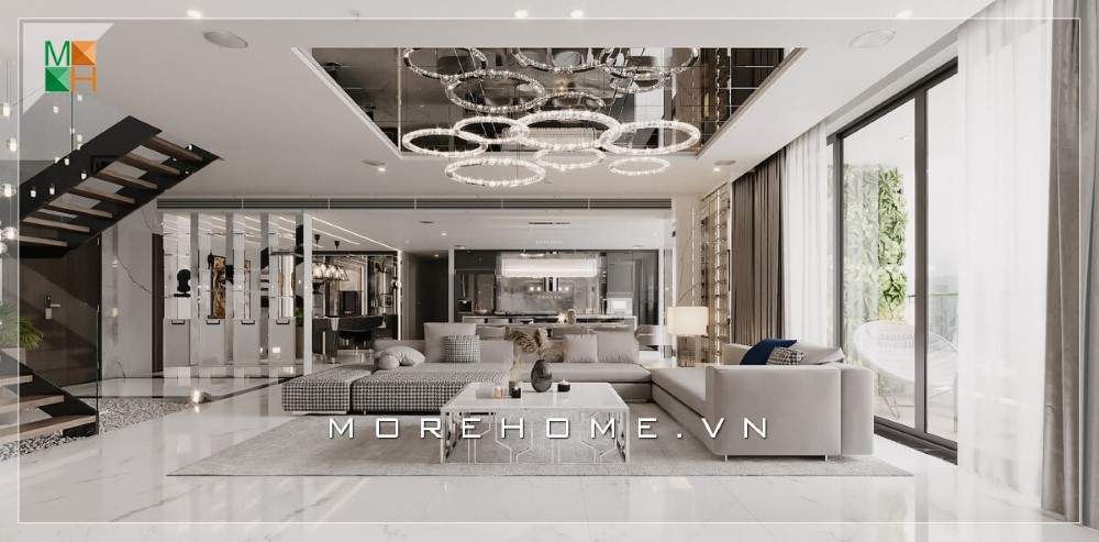 Morehome - Thiết kế nội thất căn hộ Penthouse xứng tầm đẳng cấp thời thượng