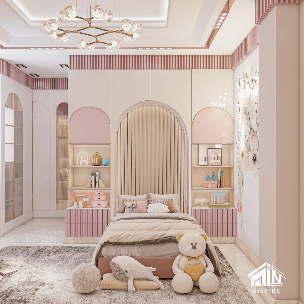 Thiết kế phòng ngủ màu hồng