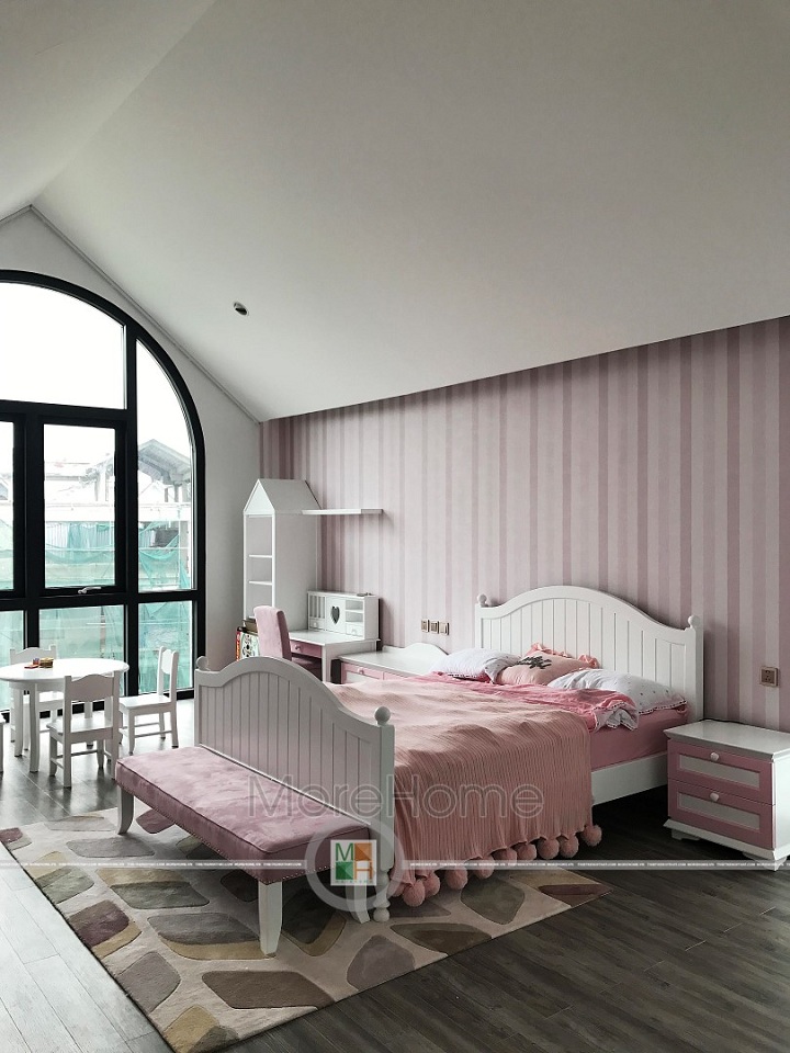 Nội thất phòng ngủ màu hồng