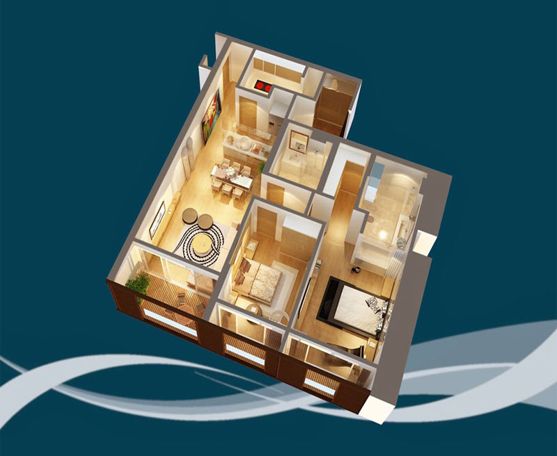Mẫu thiết kế nội thất căn hộ chung cư Dolphin Plaza 164m2 Mẫu thiết kế nội thất căn hộ chung cư Dolphin Plaza 164m2