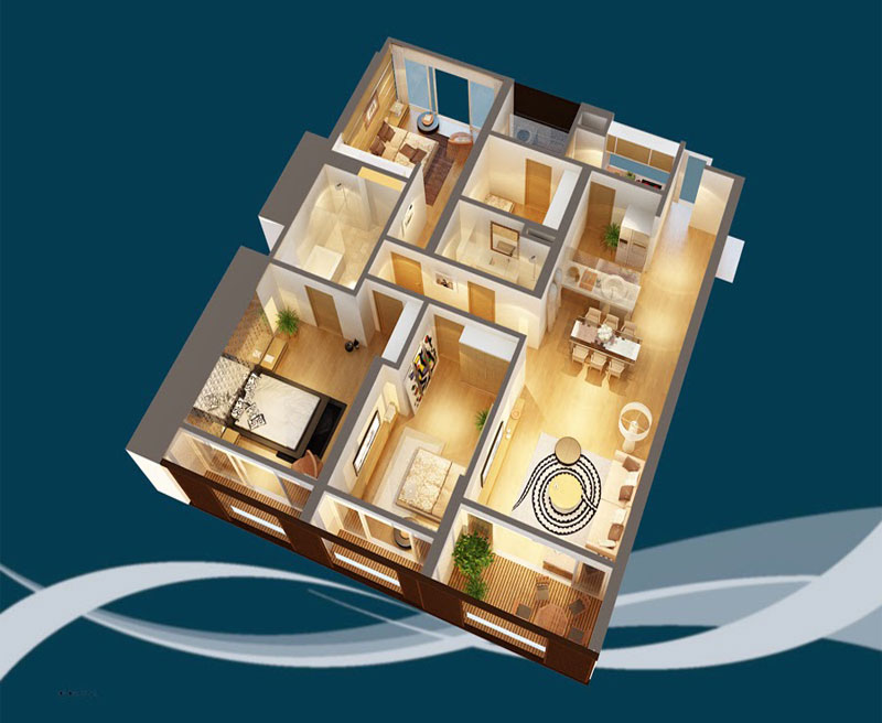 Mẫu thiết kế nội thất căn hộ chung cư Dolphin Plaza 191m2 Mẫu thiết kế nội thất căn hộ chung cư Dolphin Plaza 191m2