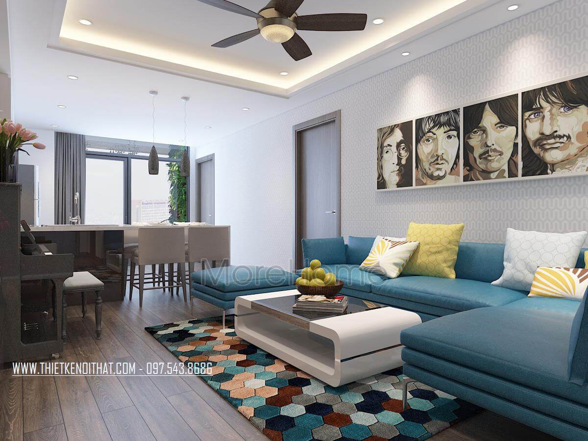Mẫu căn hộ với 3 phòng ngủ Mẫu căn hộ với 3 phòng ngủ
